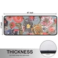 thumbnail image 5 of Kitchen Rugs Sets Of 2,Pioneer Flower Floral Print Pattern Anti Fatigue Kitchen Mat Rugs Non Slip Washable,Decorative Kitchen Floor Mats for Kitchen,Sink,Laundry,17"x47"+17"x47", 5 of 5