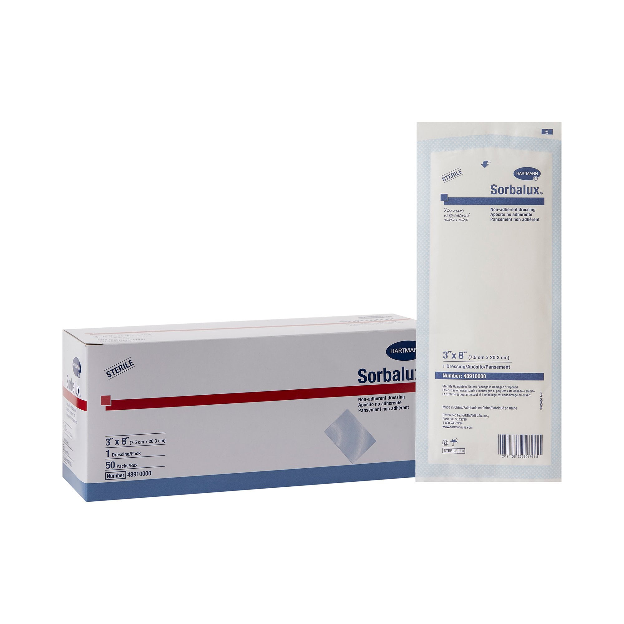 Sorbalux® Non-Adherent Dressing, 3 x 8 inch