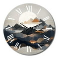 thumbnail image 2 of Designart "Daring Mountain Horizons III" Abstract Landscape Oversized Wall Clock, 2 of 5