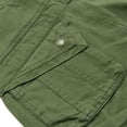 thumbnail image 6 of Jinhomg Loose Fit Cargo Pants for Men Casual Comfy Solid Outdoor Pants Heavyweight Full Length Straight Leg Work Pants with Multi Pockets Deal of The Day Army Green 33, 6 of 9