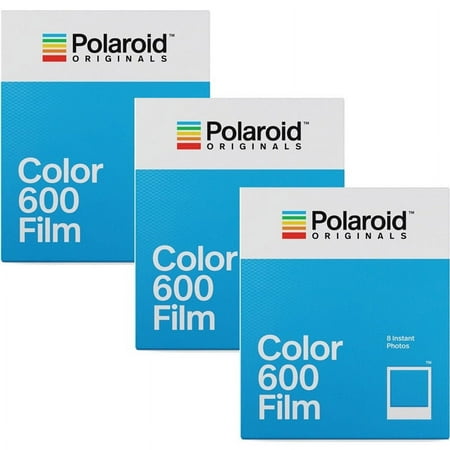 3 Pack Polaroid Originals 4670 Instant Color Film for 600 Type Cameras