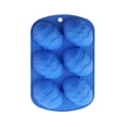 thumbnail image 2 of Silicone Egg Molds - 6-Cavity Egg Shaped Baking Pan for Chocolate, Candy, Soap & Cake Decorating - Easter Egg Tray for Peanut Butter, Muffins & DIY Crafts, 2 of 9