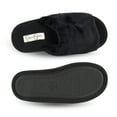 thumbnail image 6 of Jessica Simpson Womens Plush Faux Fur Fuzzy Slide On Open Toe Slipper with Memory Foam, 6 of 9