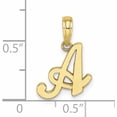 thumbnail image 3 of 10K Yellow Gold Polished A Script Initial Charm (18.4 X 11.9) Made In United States 10k6422a, 3 of 5