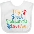 thumbnail image 3 of Inktastic My Great Grandparents Love Me Boys or Girls Baby Bib, 3 of 4