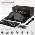 thumbnail image 6 of KAPVOE Durable Lightweight UV Protection Polarized Unisex Sports Sunglasses, Black, 6 of 6