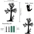 thumbnail image 2 of Tree Metal Wall Art Tree Wall Decor Black Hollow Tree Sculptures Wall Hanging Ornament Sign Modern for Living Room Bedroom Indoor Outdoor Home Office Kitchen Hotel Balcony 8x11.8Inch Black, 2 of 9