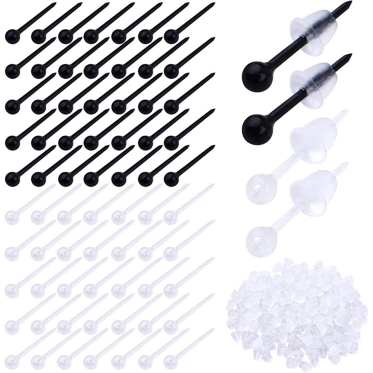  200pcs Clear Earrings For Sports,3mm Clear Earrings For  Sensitive Ears,Invisible Earrings Clear Earrings For Work, Clear Plastic  Earrings For Sports: Clothing, Shoes & Jewelry