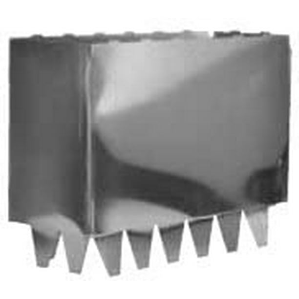 HVAC Metal Register Collar 4" x 10" (6" Deep)