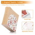 thumbnail image 4 of Pigs Flowers Leaves Napkin Holder for Table Clear Napkin Stand Paper Holder Acrylic Organizer Dispenser Napkins for Dinner Kitchen Restaurant Room, 4 of 8