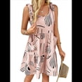 thumbnail image 2 of Vestido Corto Plisado Sin Mangas Informal de Verano para Mujer Rosa XL, 2 of 8