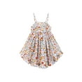 thumbnail image 6 of famuka Little Girl Summer Strap Dress Toddler Flowers Sundress Child Cotton Swing Dresses, 6 of 10