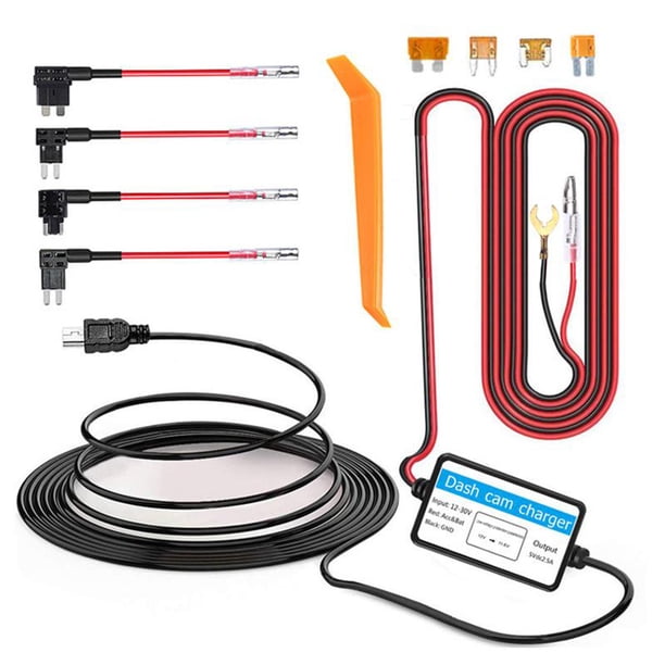 Riwesomey Kit de cable duro para cámara de salpicadero de coche, Cable de fusible DVR eléctrico, reemplazo de ajustador de reducción de voltaje, Vehículos, repuestos y accesorios Mis Riwesomey VI017958-00B