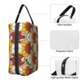 thumbnail image 5 of Uemuo Cartoon Sunflowers Pattern Portable Toiletry Bags with Handle, Waterproof travel Make up Bags for Women, Large Capacity Travel Cosmetic Bags, 5 of 9