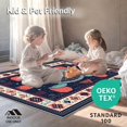 thumbnail image 4 of ODIKA 5'x7' Machine Washable Non-Slip Area Rug, Modern High Traffic Rug, Blue, 59512, 4 of 7