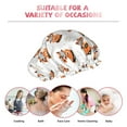 thumbnail image 6 of Kdxio Cute Little Pirate Red Panda Print Shower Cap for Women,Elastic and Reusable,Double Waterproof Layers Bathing Hat, 6 of 6