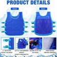 thumbnail image 2 of 2 Pcs Cooling Vest With 48 Ice Pack Adjustable for Men Women Hot Weather Working Running Fishing Cycling, 2 of 7