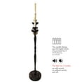 thumbnail image 3 of Skeleteen Animated Halloween Candelabra Decoration - Creepy Gothic Haunted Mansion Black Skull Floating Candle Holder Party Decorations Prop, 3 of 7