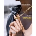thumbnail image 5 of 18K Gold Rope Chain + Link Chain Necklace Stack Bundle, 5 of 11