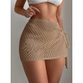 thumbnail image 4 of LMLYSoH Women Bikini Cover Ups Skirt Summer Crochet Cutout Swimsuit Bottom Cover up for Beach Swimwear Bathing Suit, 4 of 6