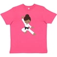 thumbnail image 3 of Inktastic African American Girl, Black Belt, Karate Girl Youth T-Shirt, 3 of 5