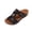 20#Black, variant on Women's Cutout Metal Accent Wedge Slide Sandals, Open-Toe Bohemian Platform Slip-On Summer Slippers