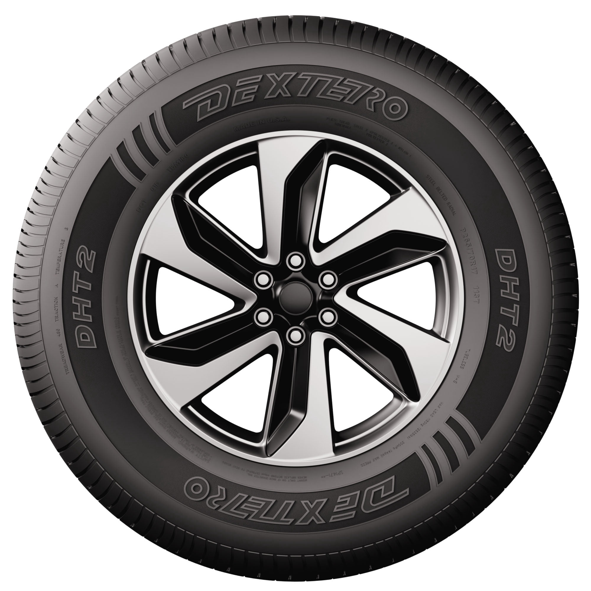 Dextero DHT2 Highway Terrain 265/70R17 113T Automotive All Season Tires, Fits Light Trucks, SUVs