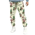 thumbnail image 2 of Sweatpants for Men Casual Print Running Pants Jogging Pants Christmas Drawstring Sports Pants Long Pants, 2 of 5