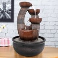 thumbnail image 3 of Willwolf 16.1''H Relaxation Desktop Waterfall Fountain Decor Portable Tabletop Waterfall Fountains ,Indoor Waterfall Feature with LED Light for Home Office Bedroom, 3 of 12