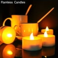 thumbnail image 3 of 24/50pcs LED Candle Lights, Flameless Candles, Battery Operated, Bright LED Tea Lights, For Party, Wedding, Birthday, Holiday Decoration, Confession, Proposal Atmosphere Sense Candle Lights, Home Deco, 3 of 5
