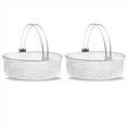 thumbnail image 1 of 2X Canasta de Freidora de Aire, Canasta de Vapor, Canasta de de Acero Inoxidable 304 para Freidora de Aire, Accesorio de Freidora de Aire, Canasta de 8 Pulgadas, 1 of 8
