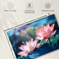 thumbnail image 6 of Elephant Stock Sunlit Lotus Flowers Wall Art - Horizontal Canvas Wall Art - Dining Room Wall Decor - Floral And Botanical Canvas - Teal And Blue Decor - 45" x 30", 6 of 8