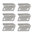 thumbnail image 4 of 10 Pcs Home Office Silver Tone Metal Right Angle Drawer Lock Strike Plate, 4 of 9