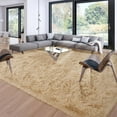 thumbnail image 4 of Homore Cute Fluffy Velvet Carpet Soft Washable Area Rugs for Bedroom/ Living Room Decoration,6'x9',Camel, 4 of 7
