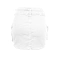 thumbnail image 6 of SONXAHE Dual Button Waist Cargo Mini Skirt for Women Side Cargo Pocket Street Daily Denim Skort, 6 of 6