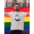 thumbnail image 2 of Penguin Couple W Pride Flag T-Shirt Men -Smartprints Designs, Male 5X-Large, 2 of 4