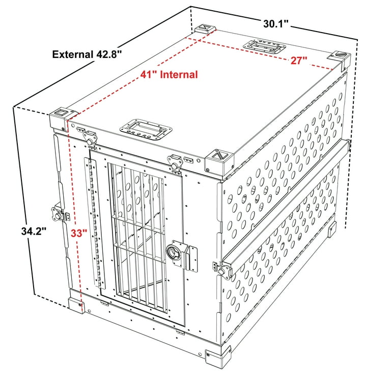 K9 Kennel Boss Large Durable Travel-Friendly Foldable Aluminum Dog