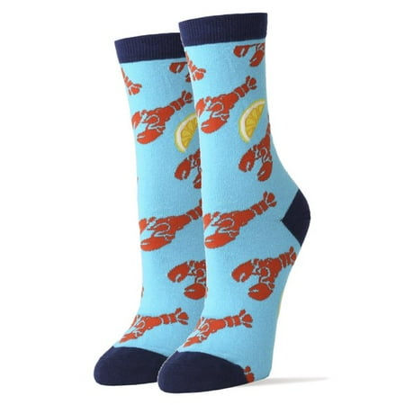 

OoohYeah Women’s Funny Food Crew Socks Novelty Cute Cotton Socks Lobster Bake