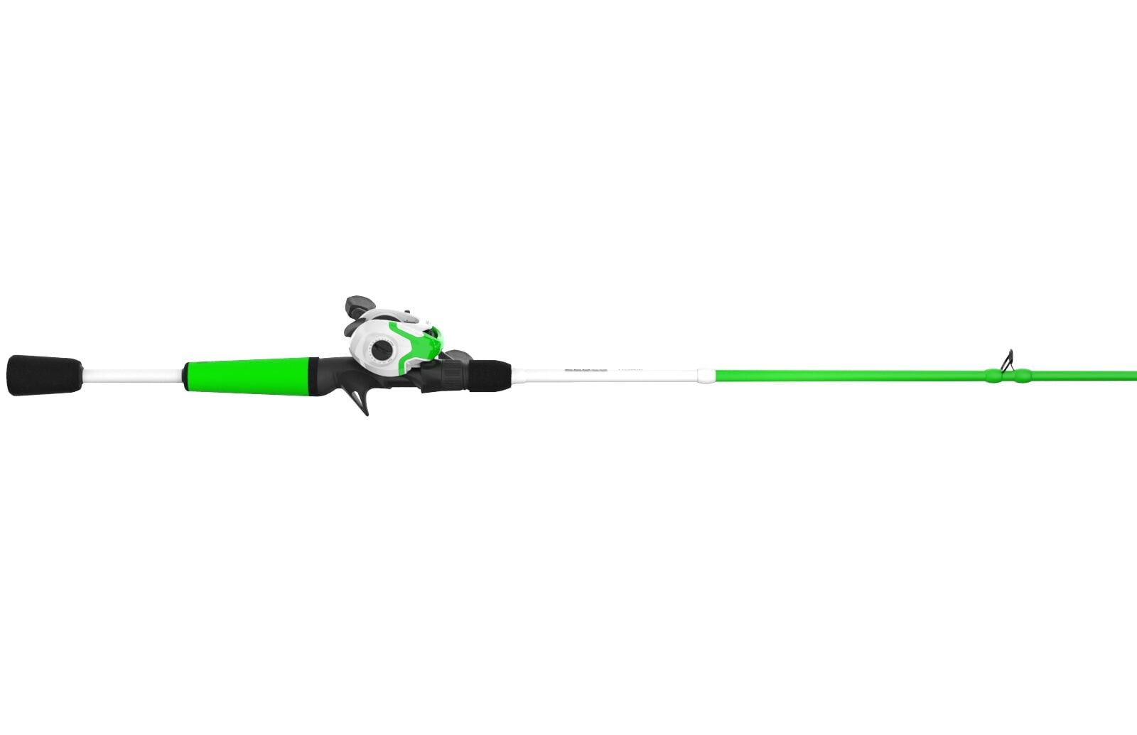 Zebco Roam Baitcast Reel and Fishing Rod Combo, 6-Foot 6-Inch 2-piece Rod, Size 100 Reel, Left-Hand Retrieve, Green