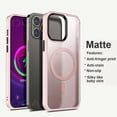thumbnail image 1 of Magnetic Phone Case for iPhone 15 Pro Max Case Magsafing Cover For iPhone 14 13 12 11 Pro Max Wireless Charging For Magsafe Case G Matte Pink For iPhone 13, 1 of 6