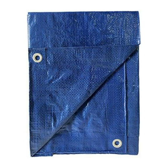 TruGuard LD-GT-BB-0810 Storage Tarp Cover, Light Blue Polyethylene, 8 x 10-Ft. - Quantity 12