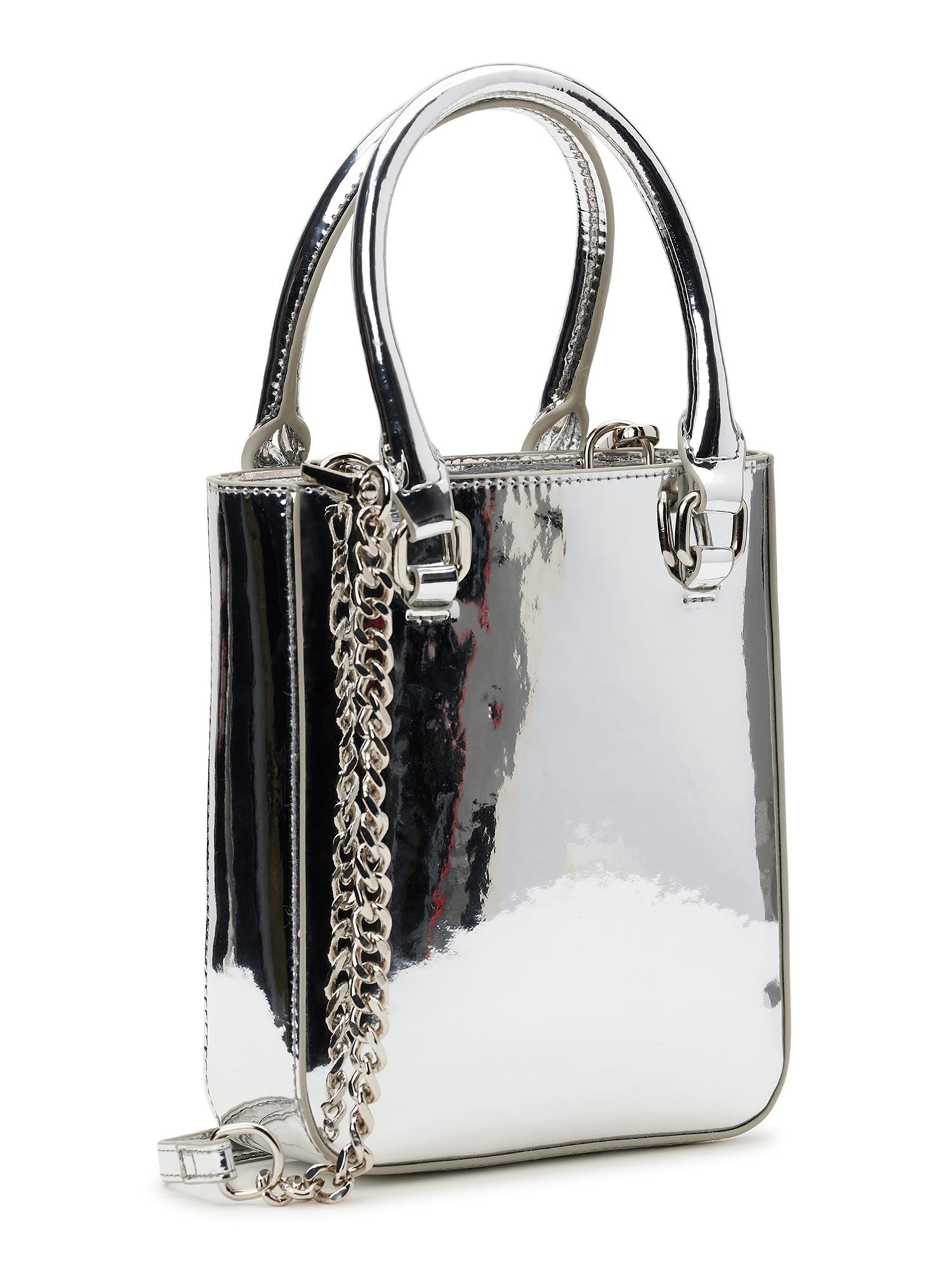 Silver Mirror Tote Bag - Priddy Cool