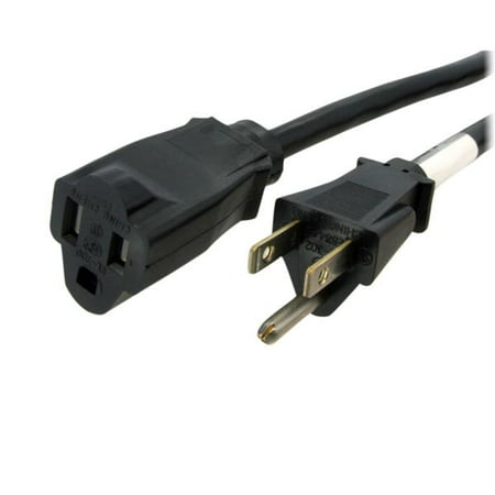 StarTech.com 15 ft Power Cord Extension - NEMA 5-15R to NEMA 5-15P