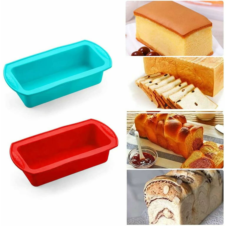  Boao 3 Pieces Silicone Loaf Pan Silicone Bread Loaf