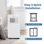 Costway 8000 BTU 5000 BTU (8000BTU ASHRAE) 250 sq ft Portable Air Conditioner with Fan and Humidifier, White