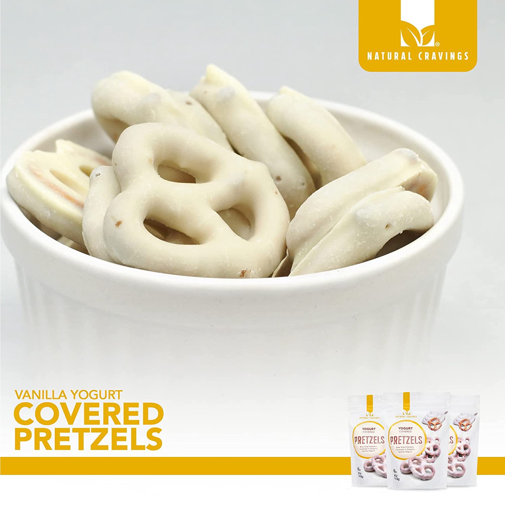 Natural Cravings Yogurt Covered Pretzels, 7 oz Pouch