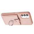 thumbnail image 5 of PU Leather Wallet Phone Case Compatible with Samsung Galaxy A13 4G,with Credit Card Holder 360° Rotating Ring Kickstand Shockproof Protective Rugged Phone Cover Snap Button Closure,Rosegold, 5 of 12