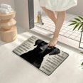 thumbnail image 4 of FCXZI Black Dog White Fast Absorption Home Bath Mat Diatom Mud 24x16in, 4 of 5