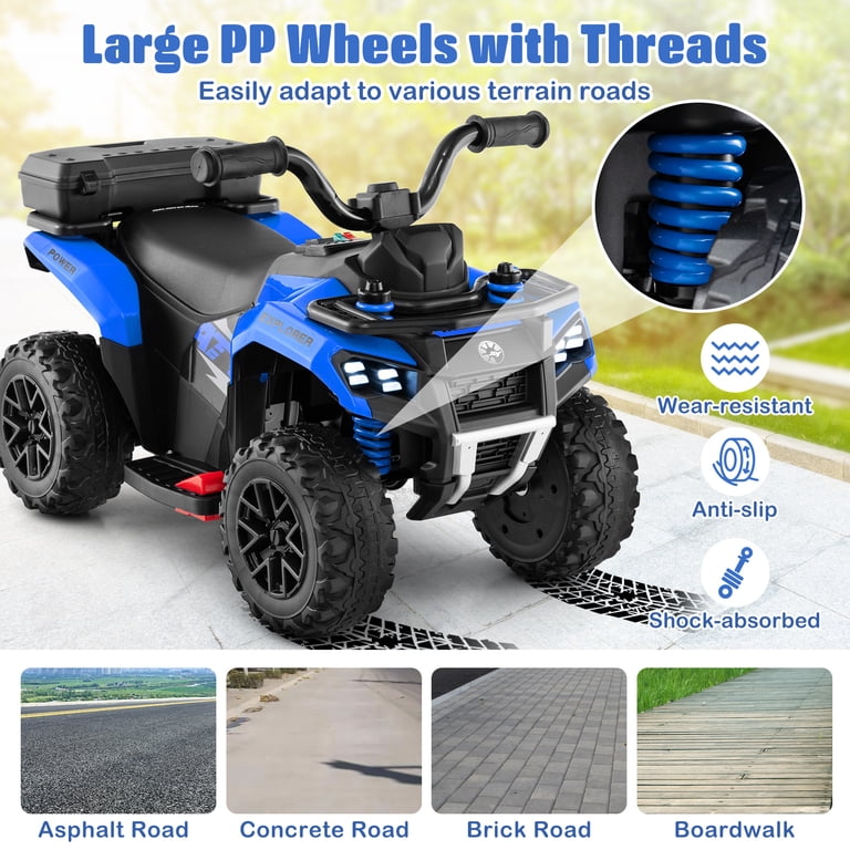 6V Electric ATV Toddler Ride-On with Lights and Music photo 7