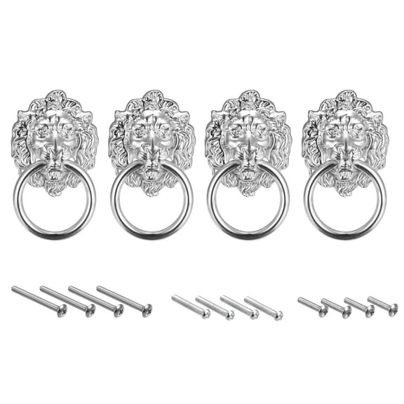 Uxcell Drawer Knobs, 2.68" Dresser Handle Cupboard Pull for Furniture Part, 4Pack Silver